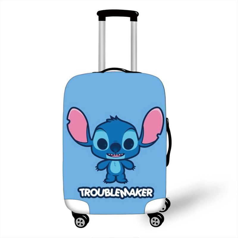 Thumbnail: Miniso Lilo & Stich dicke Gepäck abdeckung Reise zubehör elastische Koffer abde