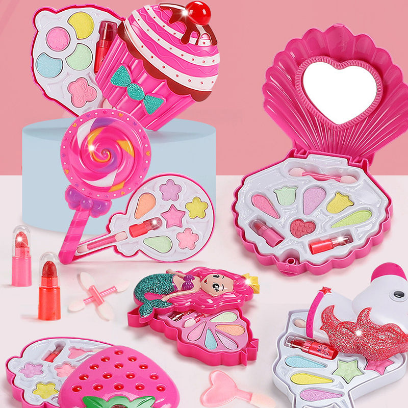Thumbnail: Simulation Girl Pretend Princess Makeup Toys Play House Children's Cosmetics  L