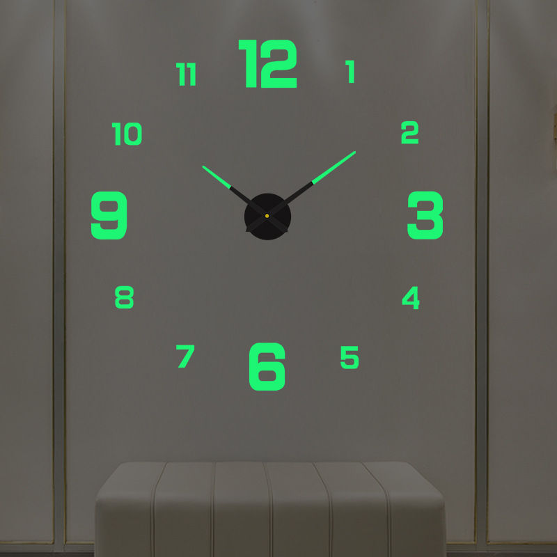 Miniaturbild: Große 3D Wanduhr DIY Kreative Spiegel Oberfläche Wand Dekorative Aufkleber Uhr 