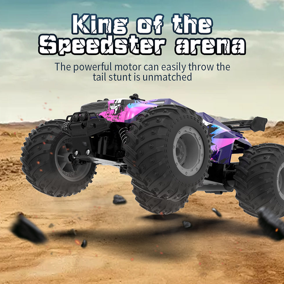 Miniaturbild: 4WD fern gesteuertes Auto Geländewagen 2,4 GHz alle Terrains Elektro-RC-Spielze