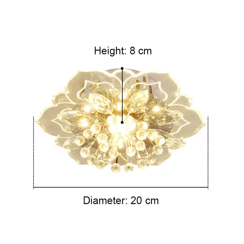 Thumbnail: Moderne LED-Decken leuchte Kristall Decken leuchte Schlafzimmer Kronleuchter In
