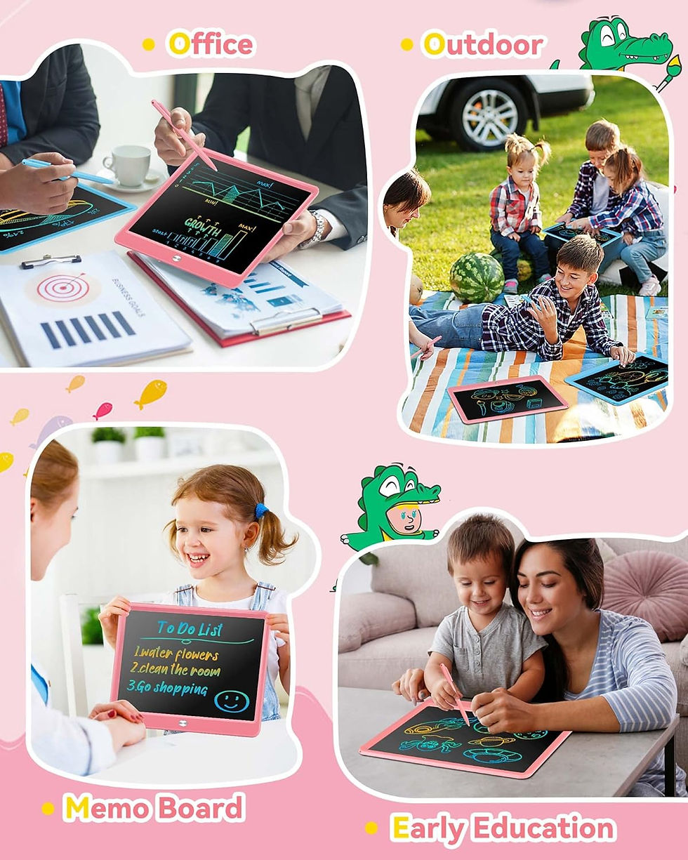 Thumbnail: KOKODI 12 Inch LCD Writing Tablet with Anti-Lost Stylus, Erasable Doodle Board 