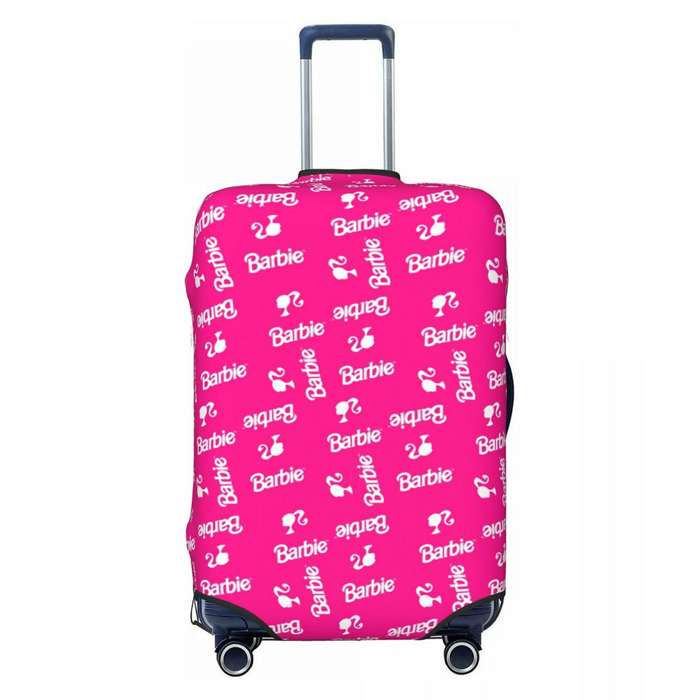 Thumbnail: Benutzer definierte Barbie rosa Mädchen Gepäck abdeckung Schutz Mode Reisekoffe