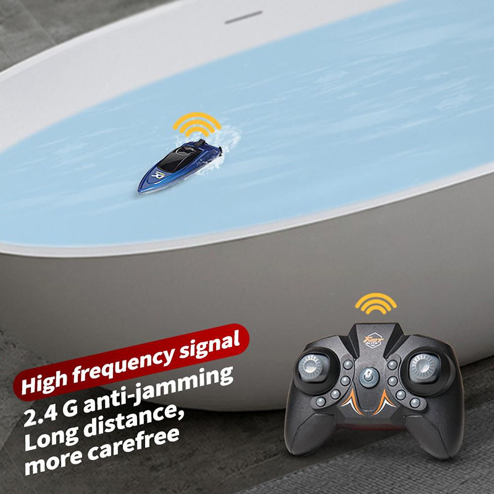 Thumbnail: Mini RC Boot Kinder Spielzeug Fernbedienung Schnellboot für Badewanne Pool Kind