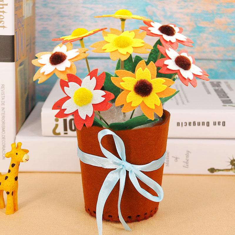Thumbnail: Kids DIY Flower Pot Potted Plant Craft Toys for Children Kindergarten Learning 