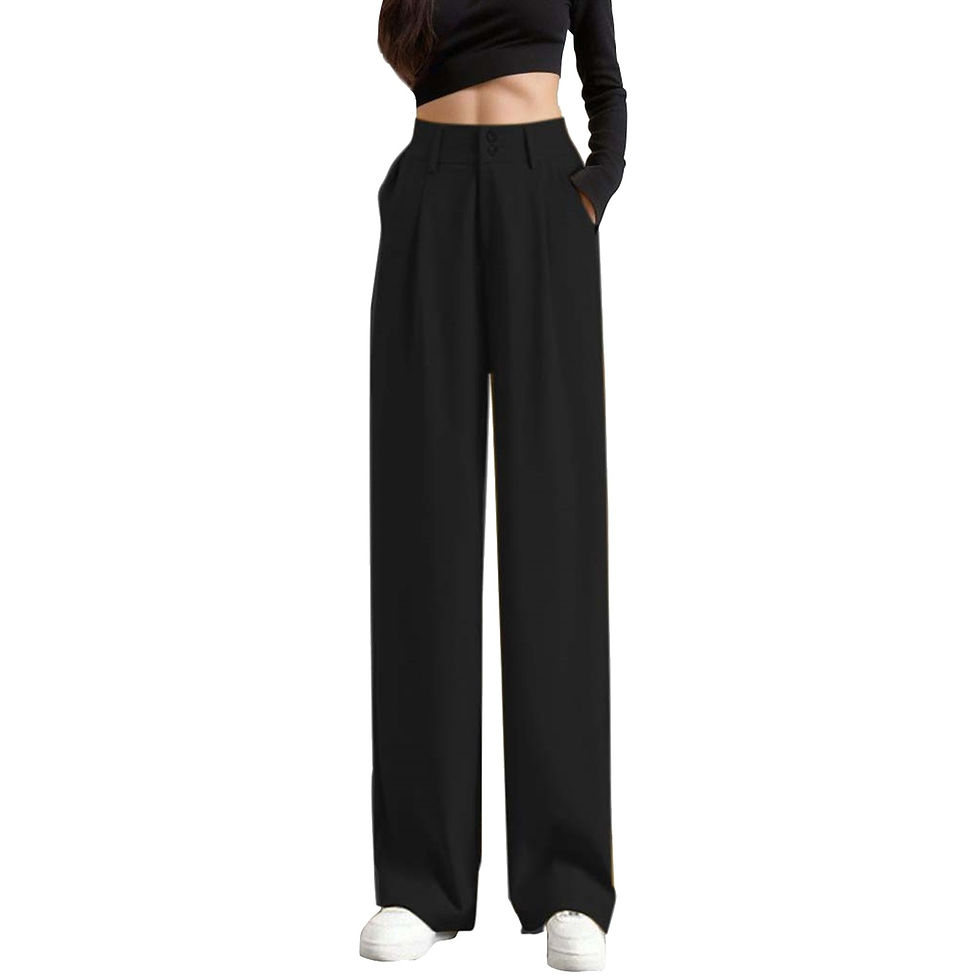 Thumbnail: Spring Autumn New Female Floor-Length White Suits Pants Ladies Long Trousers Ca