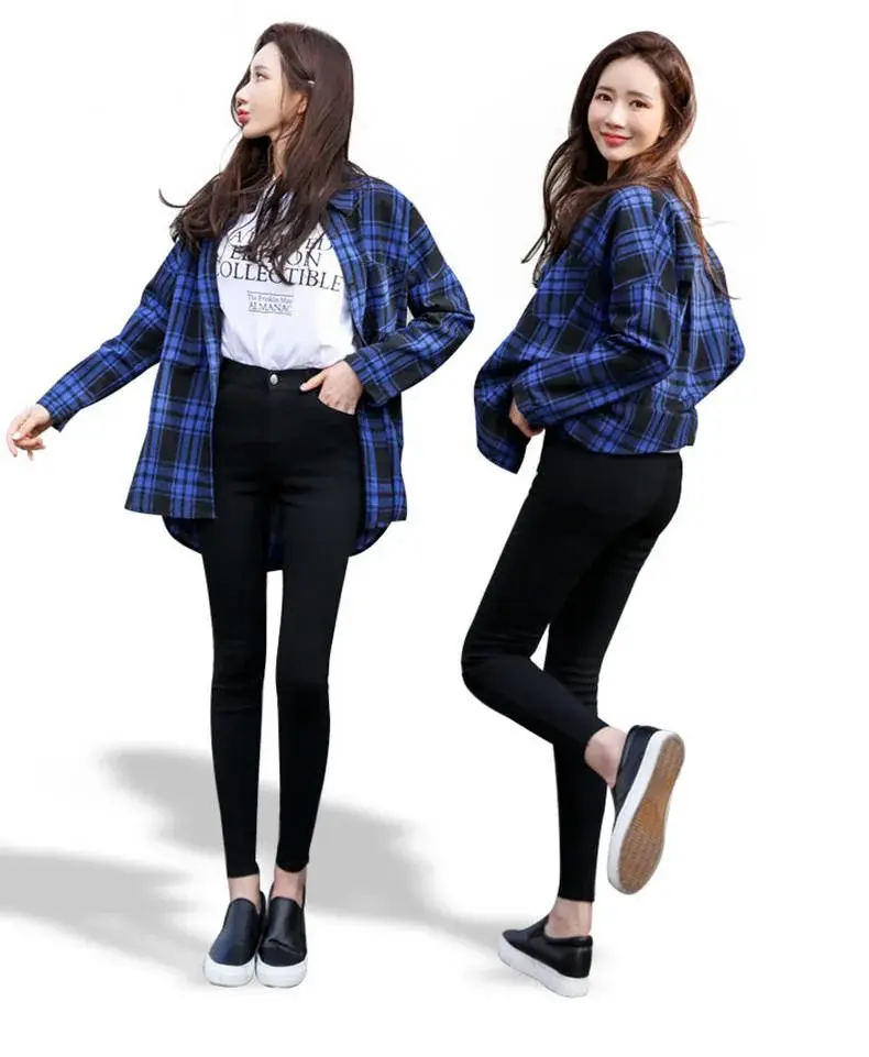 Thumbnail: High Elastic Skinny Pencil Jeans leggings Elastic Black Plus Size Immitation St