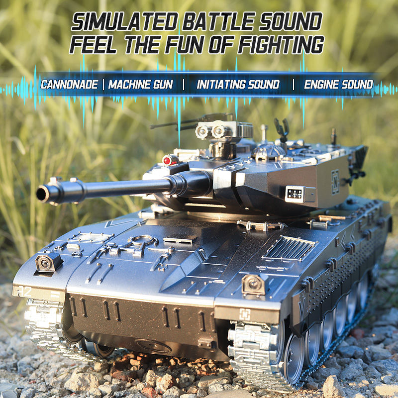 Miniaturbild: 1/18 große RC Panzer Fernbedienung Kriegs panzer mit schießen fern gesteuerten 