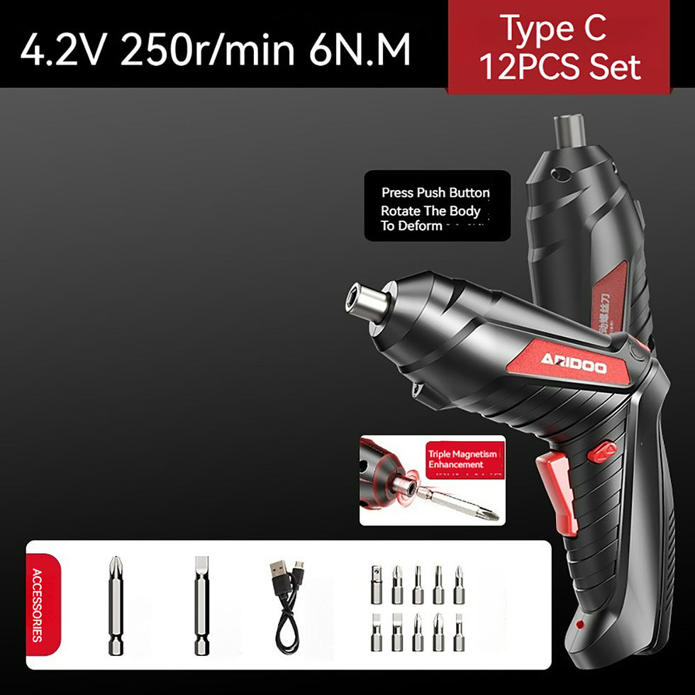 Thumbnail: 4,2 V 6nm 1300mAh 250 U/min Elektro-Schraubendreher-Set Akku-Schrauben dreher w
