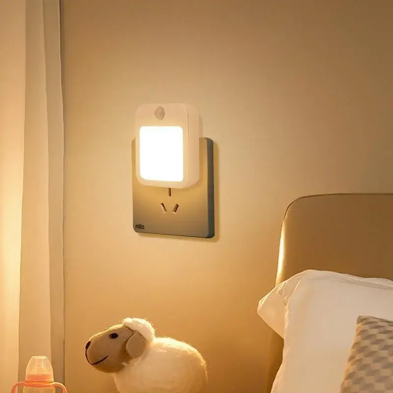 Miniaturbild: Bewegungs sensor LED Nachtlichter EU-Stecker dimmbare Schrank leuchte für Baby 
