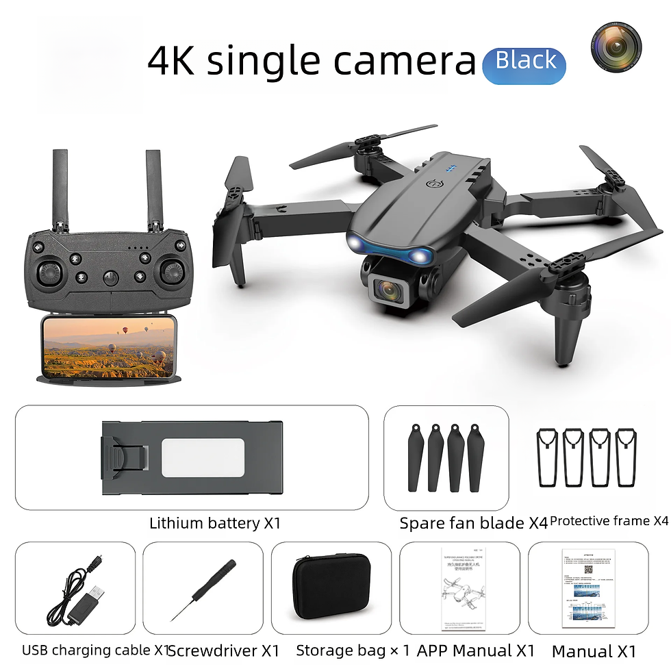 Thumbnail: E88pro grenz überschreitende RC-Drohne 4k High Definition Dual-Kamera-Luftaufna