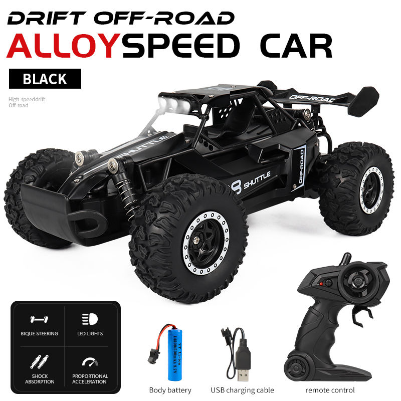 Thumbnail: 1:16 2wd rc Auto mit LED-Licht 2,4g 20 km/h Hochgeschwindigkeits-Offroad-Klette