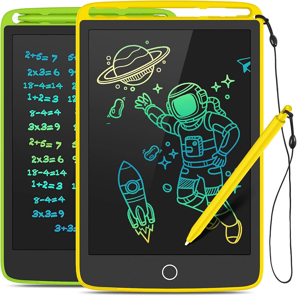 Thumbnail: TECJOE 2 Pack LCD Writing Tablet with Fridge Magnets, Writing Board Doodle Boar