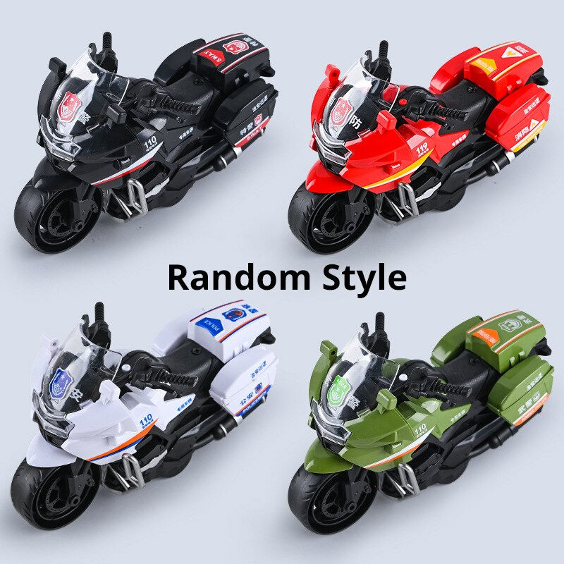 Thumbnail: 1pc kinder trägheit motorrad swat fire jungs zufälliger stil spielzeug auto ine