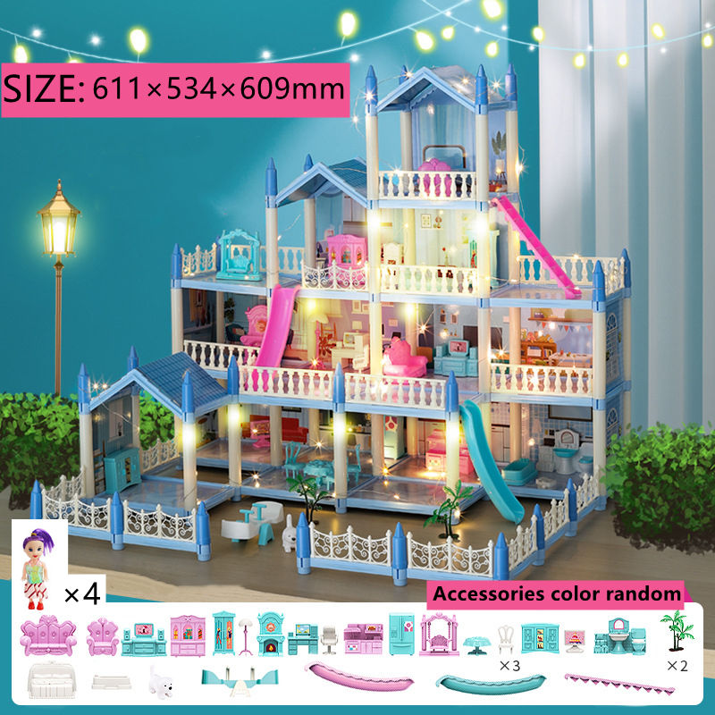 Miniaturbild: 3d Assembly Diy Doll House Miniature Model Doll House Accessories Villa Princes