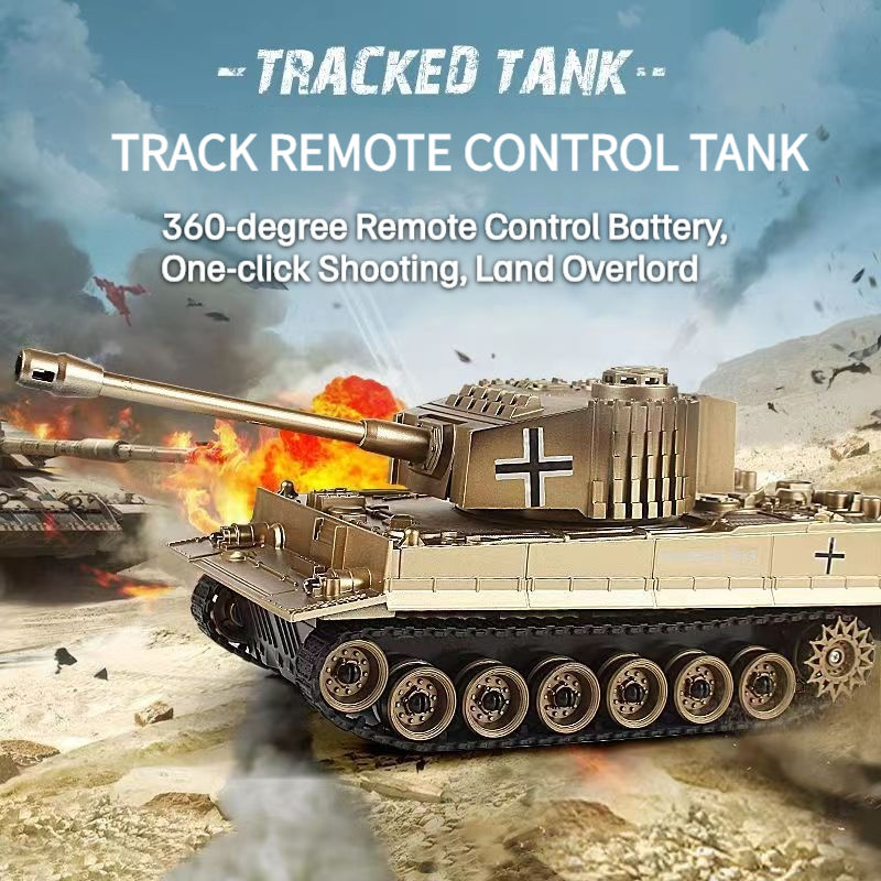 Thumbnail: RC Tanks große 2,4g 9 Kanäle Soundeffekte verfolgt Fernbedienung Battle War Tan