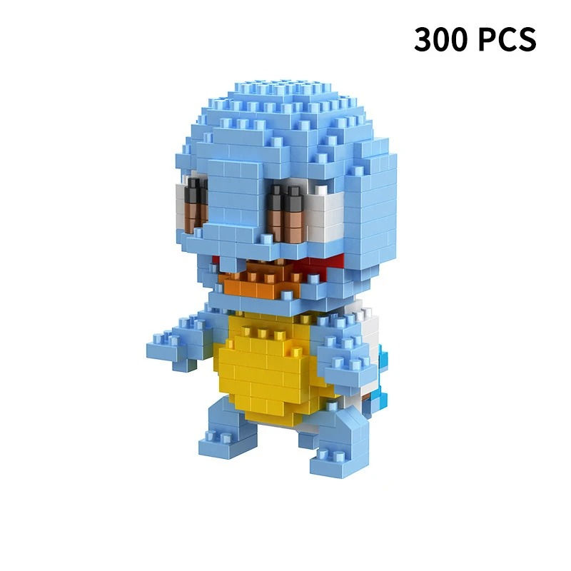 Thumbnail: Building Blocks Assembly Anime Picachu Charizard Doll Blastoise Bulbasaur Genga