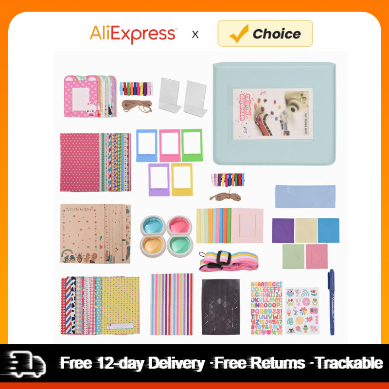 Thumbnail: 15-in-1 Instant Camera Accessories Bundle Kit hoto Album Photo Frame Hanging St