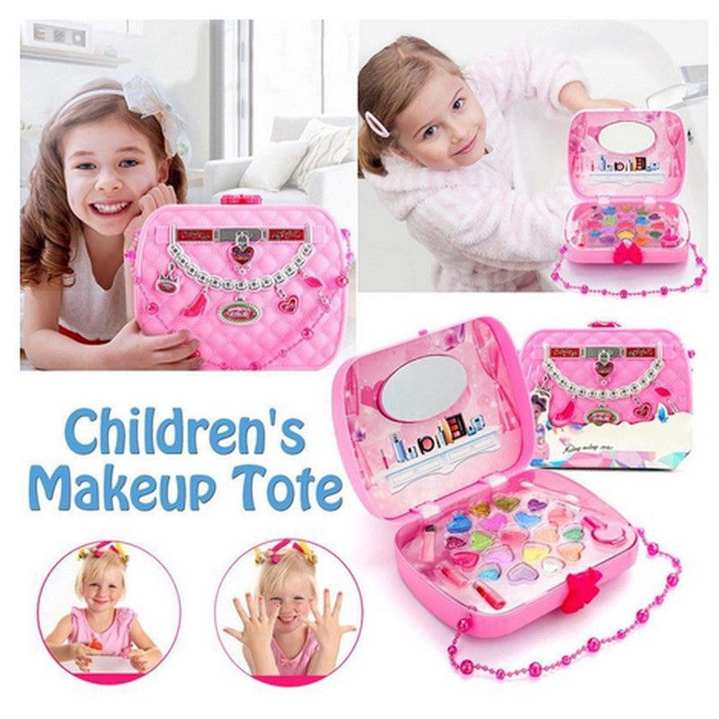 Thumbnail: Kid Makeup Toys Cosmetic Princess Makeup Box Safe and Harmless Kit Eye Shadow P
