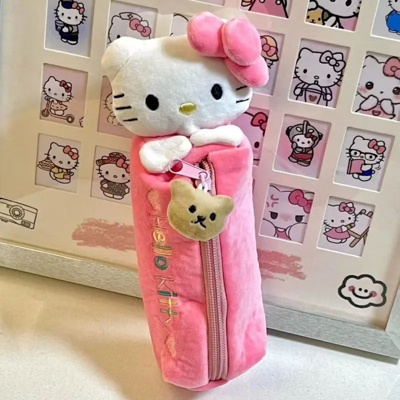 Thumbnail: Sanrio Kawaii Hallo Kitty Feder mäppchen Anime Plüsch puppe süße Karikatur nied