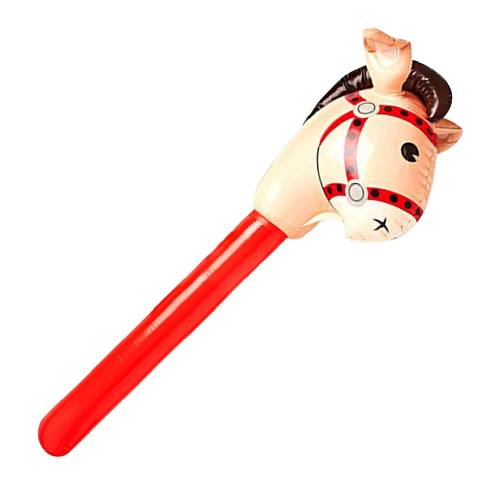 Miniaturbild: Classic Children Kids Outdoor Riding Game Plaything Horsehead Stick Multi-funct