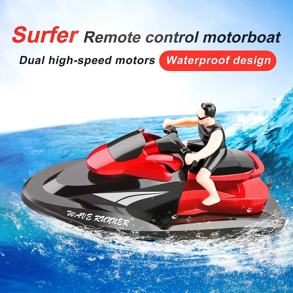 Thumbnail: RC Boot 2,4g fern gesteuertes Motorboot Wasser Schnellboot Yacht Luftschiff RC 