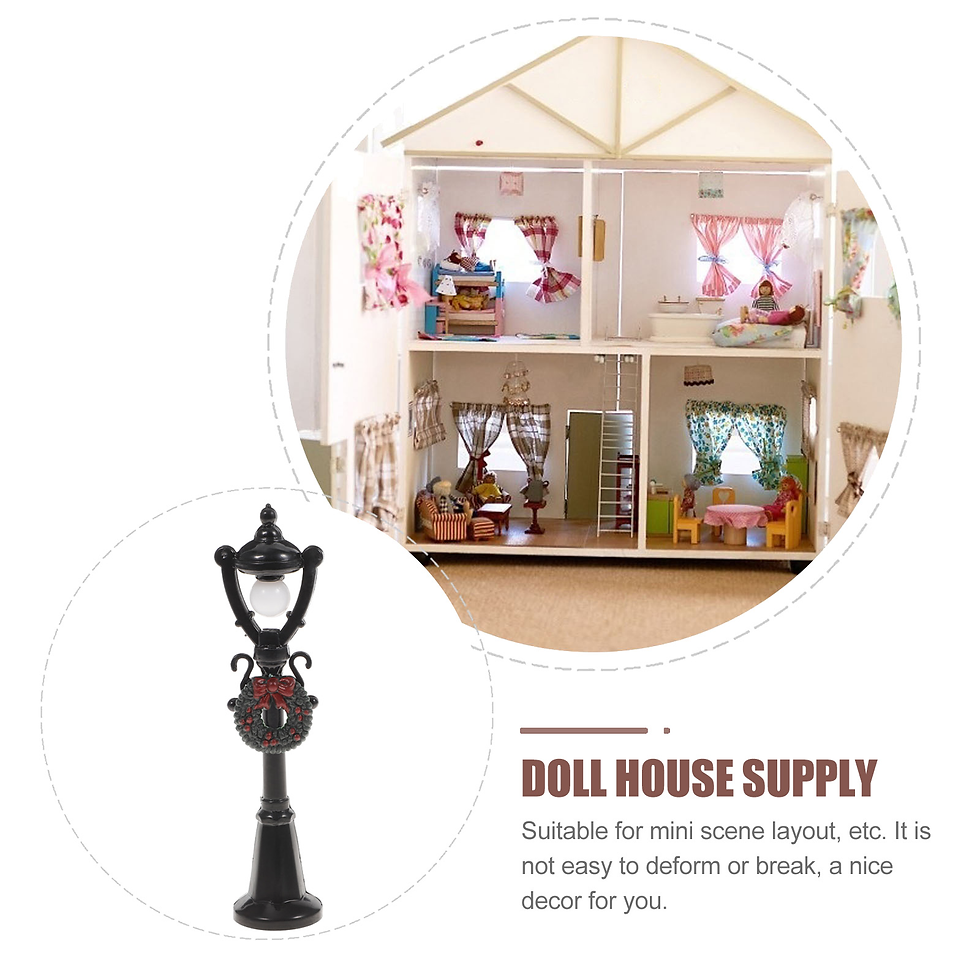 Miniaturbild: Doll House Mini Street Light Decor Street Light Models Miniature Street Lamp Mi