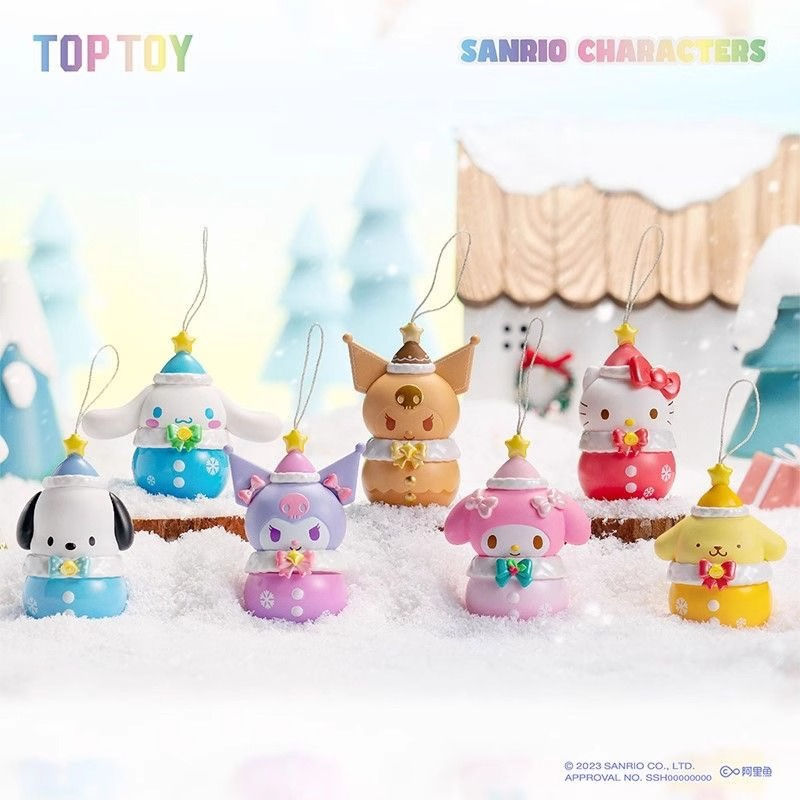 Miniaturbild: Authentic Sanrio Winter Water Sound Bell Series Blind Box Trendy Play Kuromi Pa
