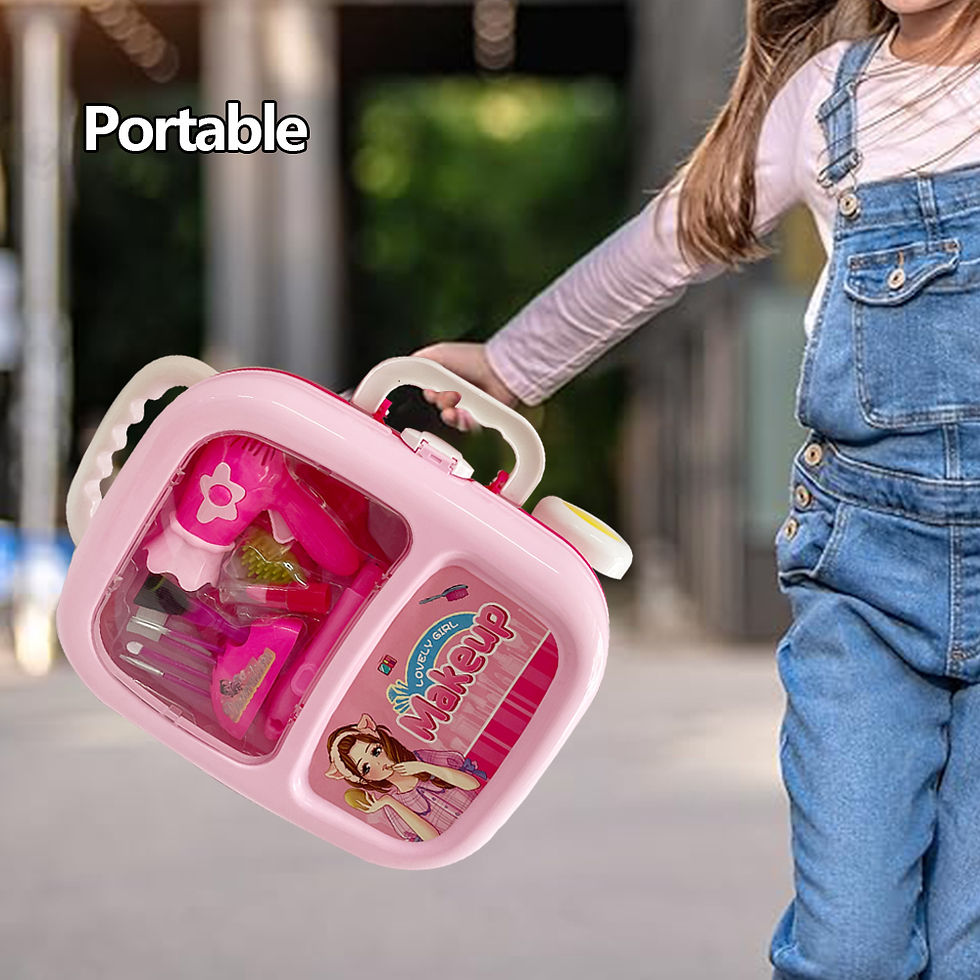 Thumbnail: Kinder Make-up-Set für Mädchen Mini Rollenspiel Set Simulation Friseur Haartroc