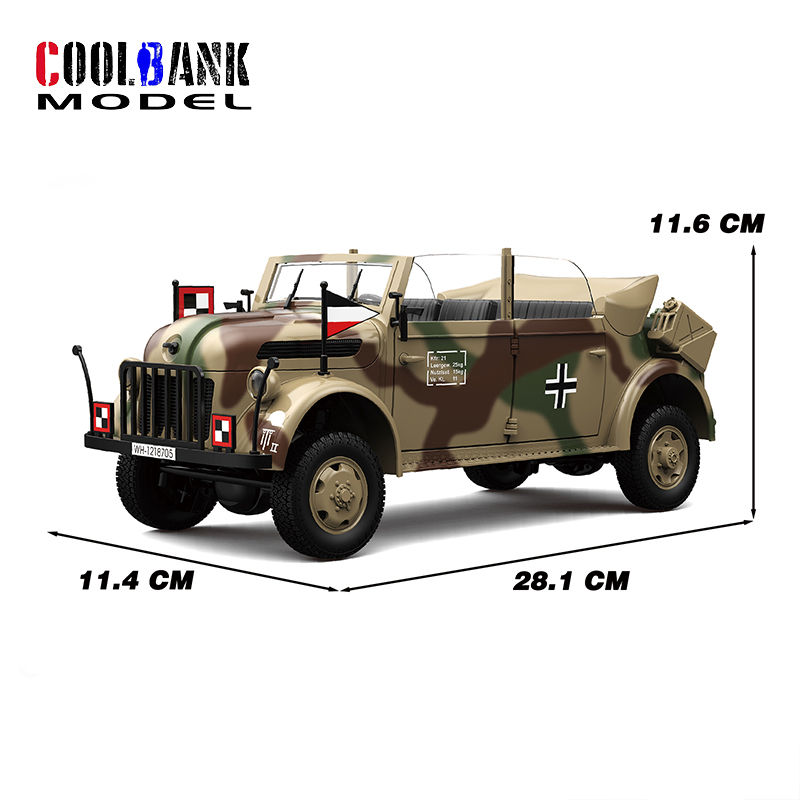 Miniaturbild: Coolbank wwii deutsch kommandant auto militär auto lkw fahrzeug im maßstab 2,4 