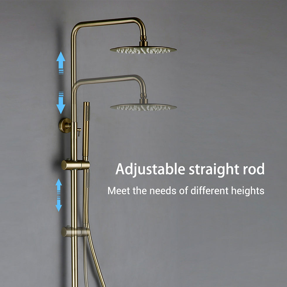 Miniaturbild: Dusch system mit thermostati schem Dusch hahn Thermostat Bad mischer Wasserhahn