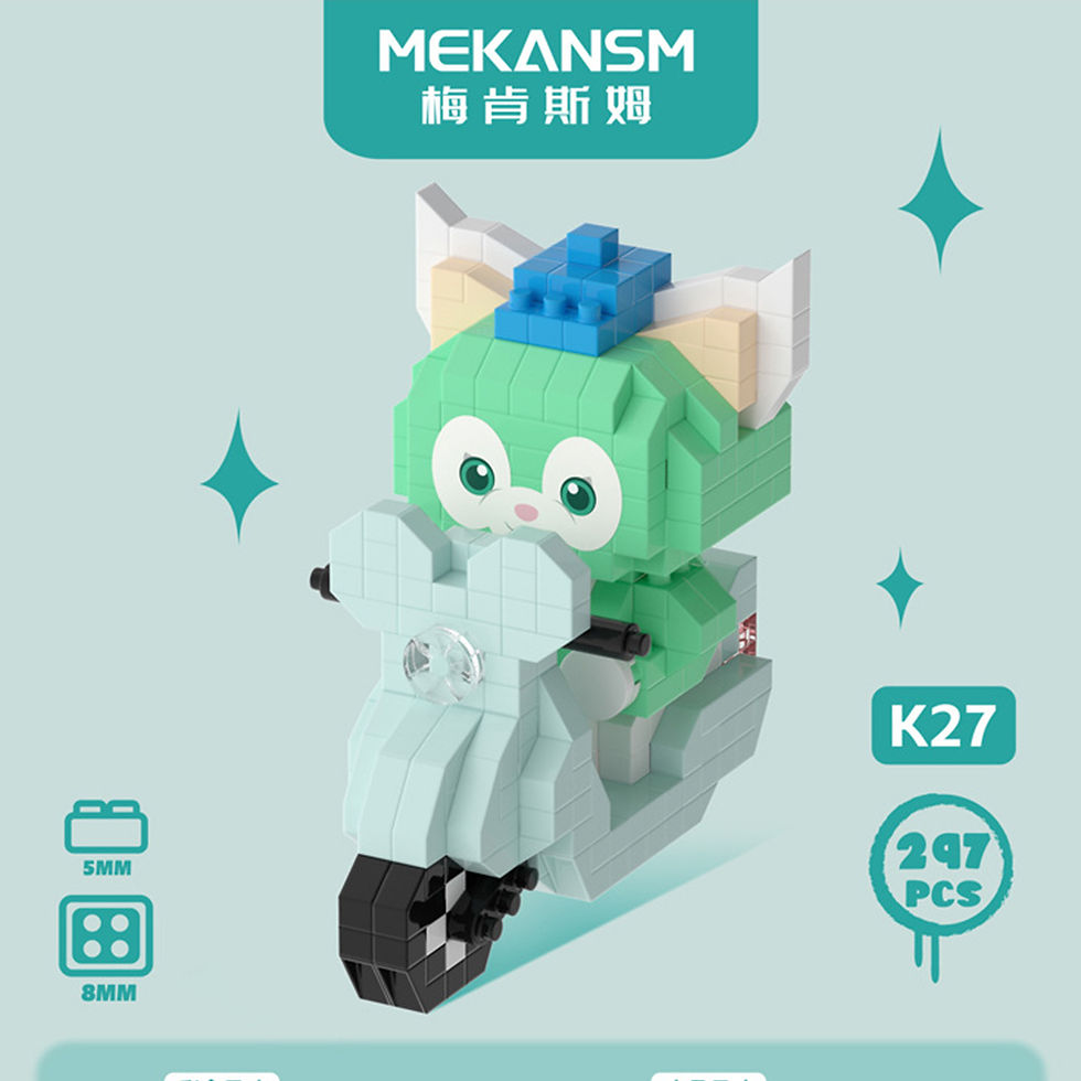 Thumbnail: Hello Kitty Building Block Assembled Toys Decorative Ornament Sanrio Anime Figu