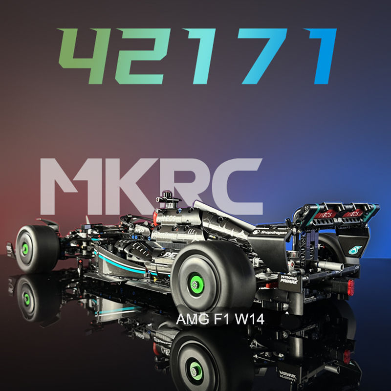 Thumbnail: 1642PCS Technical AMG Fomula F1 W14 E Performance Racing Car Building Blocks 42