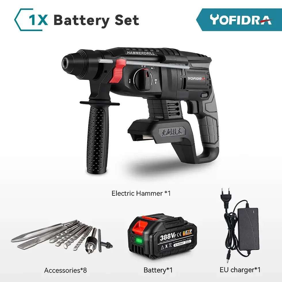 Miniaturbild: Yofidra 26mm bürstenloser elektrischer Hammer elektrischer Schlag bohrer Multif