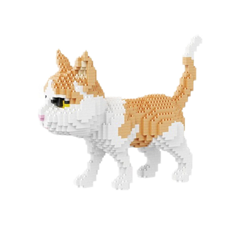 Thumbnail: Cartoon Animal Building Blocks Creative Pet Dog And Cat Assembly Toy DIY Educat