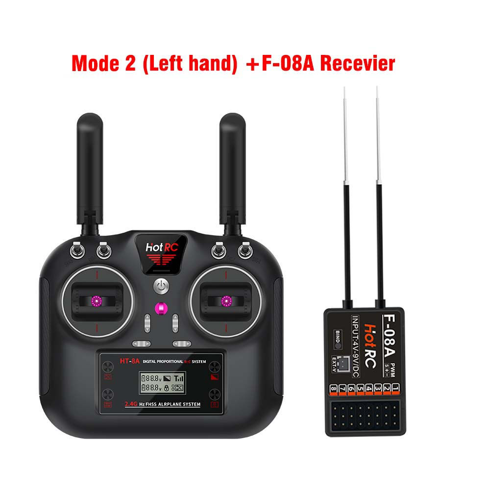 Rc hotrc HT-8A 2,4g 8ch sender ht8a fernbedienung mit F-08A empfänger für rc fl