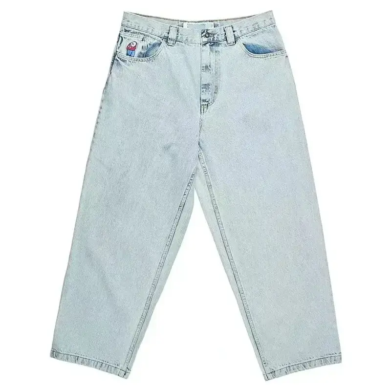 Thumbnail: Big Boy Jeans Y2K Harajuku Hip Hop Cartoon Embroidery Baggy Jeans Pants Mens Wo