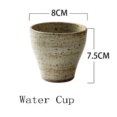 Miniaturbild: Retro Handgemachte Steinzeug Reis Suppe Schüssel Tee Tasse Runde Steak Salat Te