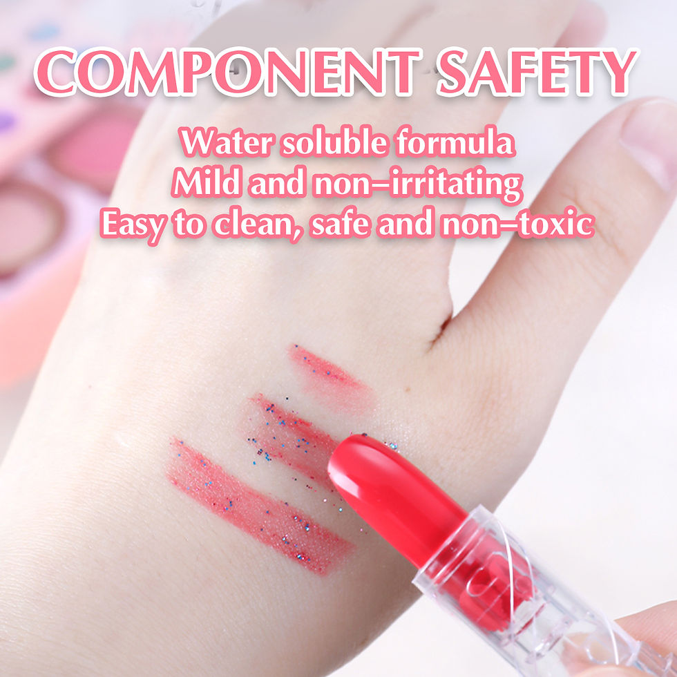 Thumbnail: Kids Washable Makeup Girl Toys - Kids Makeup Kit for Girl, Real Make Up Set,  B