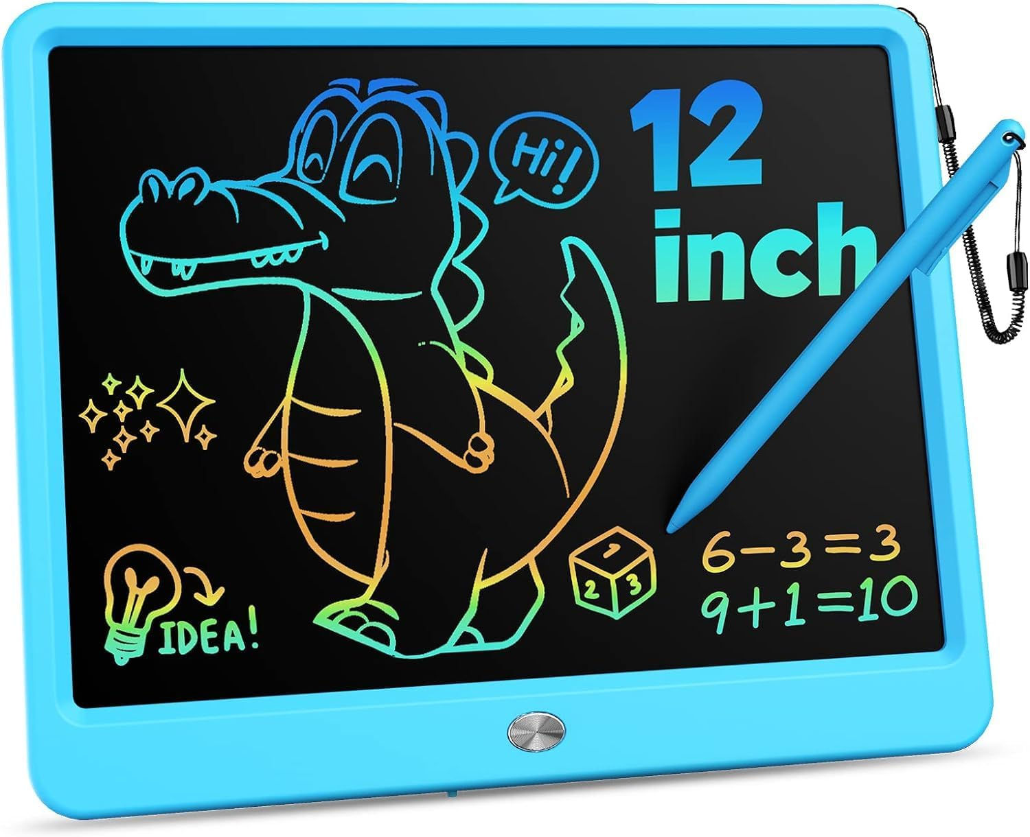 KOKODI 12 Inch LCD Writing Tablet with Anti-Lost Stylus, Erasable Doodle Board 