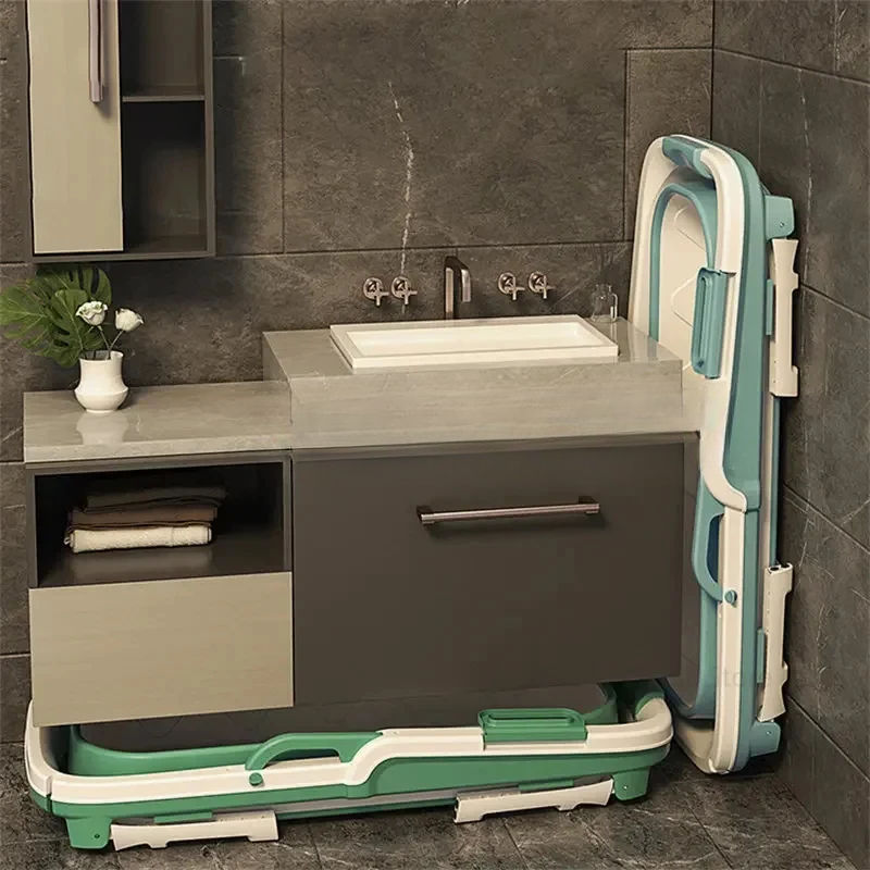 Thumbnail: Einfache tragbare Badewannen Erwachsene Falt badewanne Haushalt Schaum Whirlpoo