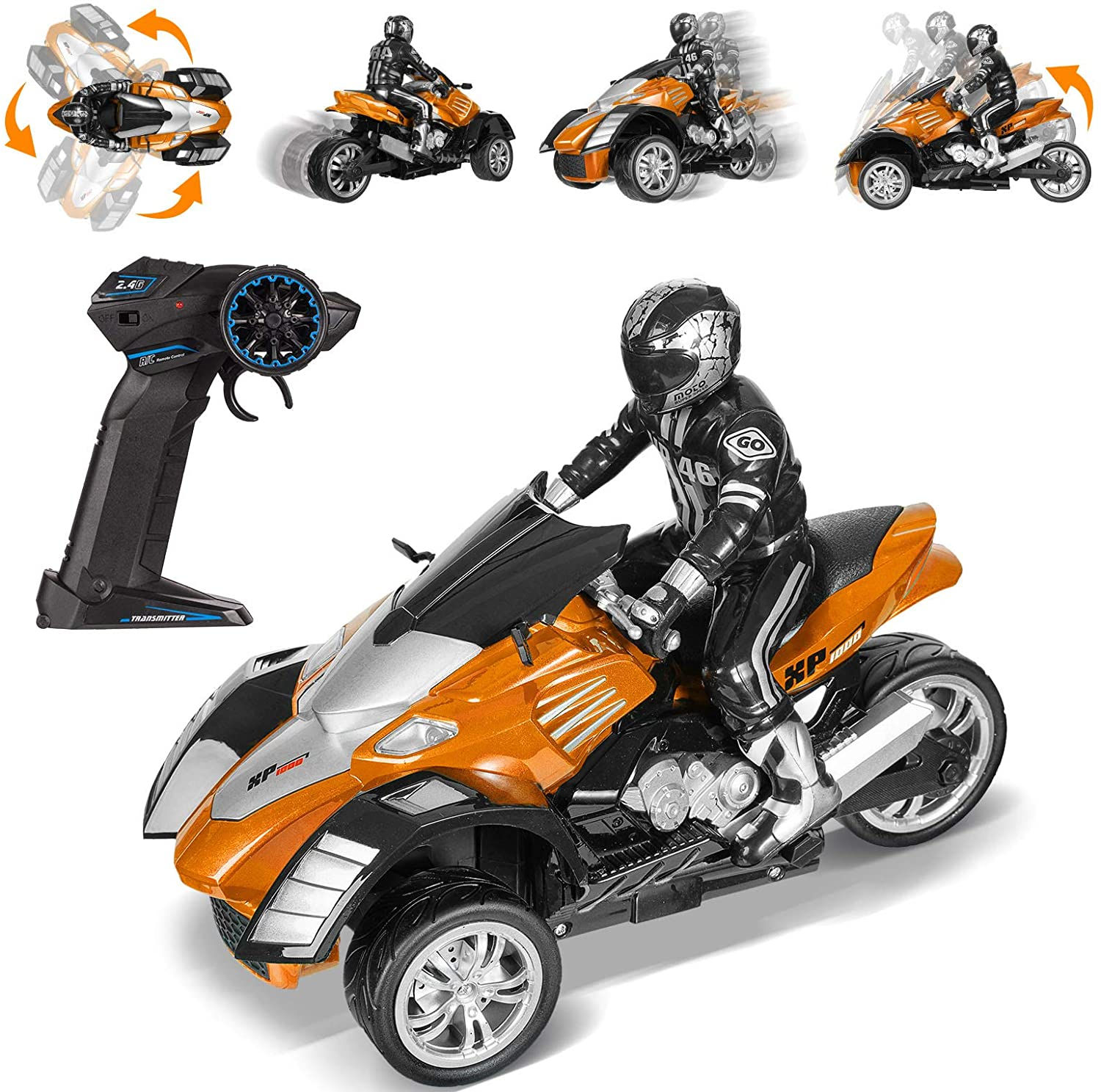 Wireless Radio Control Elektrische Motorrad 1:10 Fernbedienung Fahrzeug Selbst 