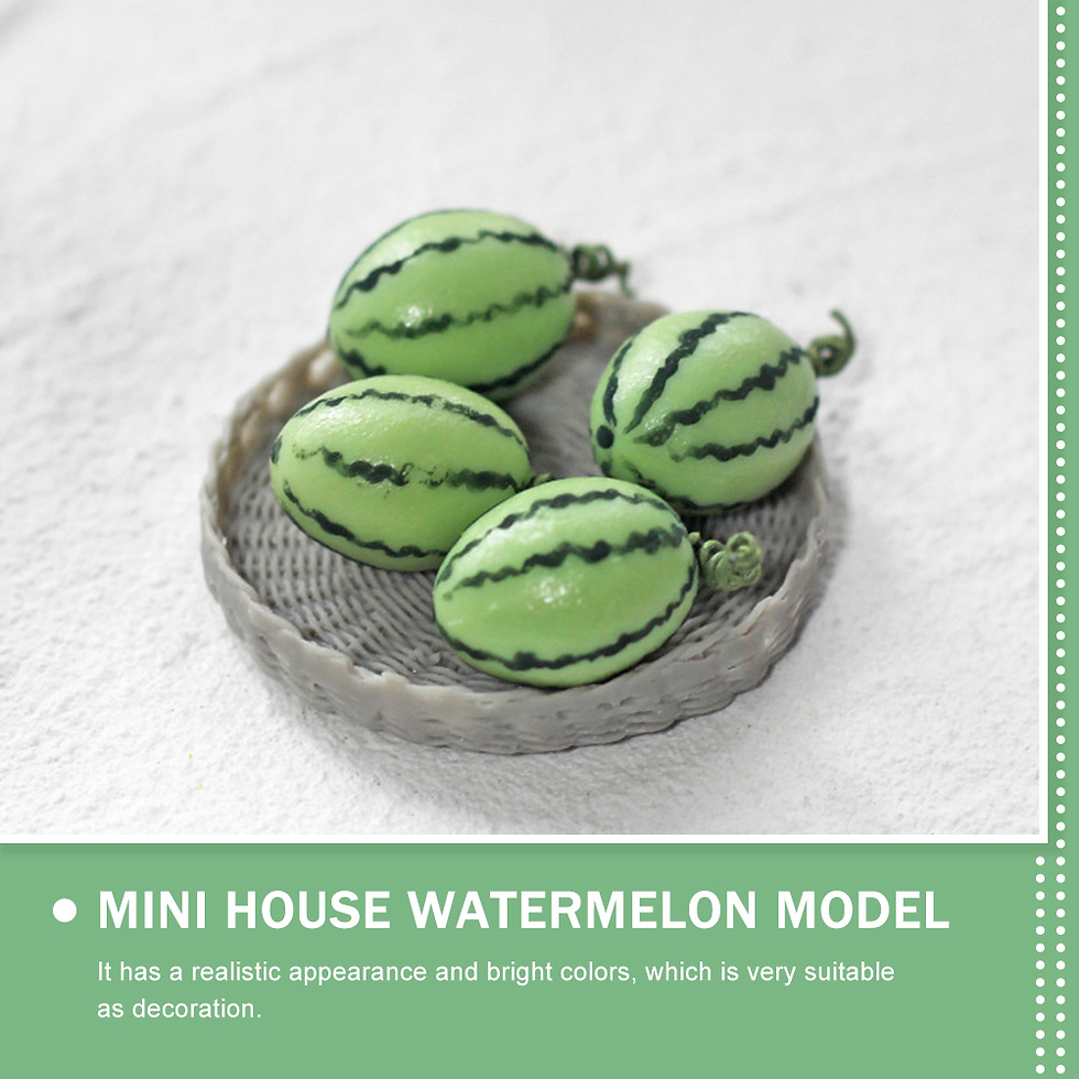 Thumbnail: 6 Pcs Mini Watermelon Model House Decor Accessory Decorations DIY Resin Miniatu