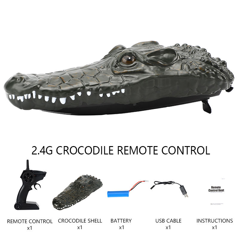 Thumbnail: RC Boot Kinder Spielzeug Fernbedienung Tier schwimmende Krokodil Boot funk gest