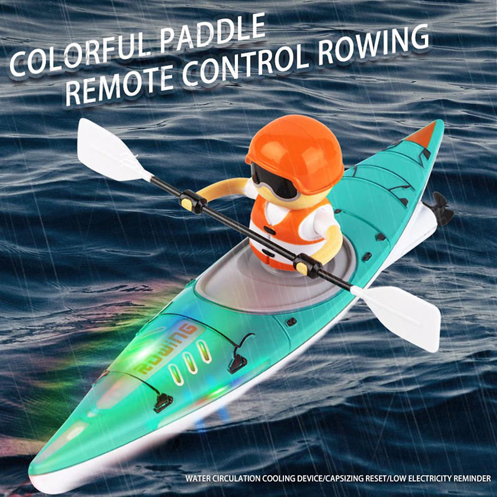Thumbnail: 2,4 GHz fern gesteuertes Boot mit buntem LED-Licht RC Kajak Boot innovative rea