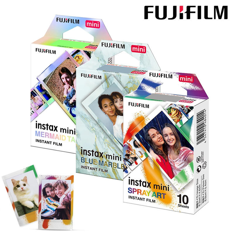 Thumbnail: 10/20/50/100 Sheets Fujifilm Instax Mini Film White Edge Photo Paper For Mini L