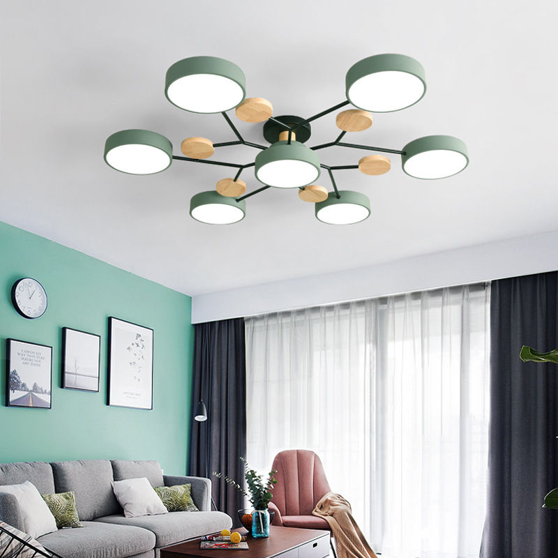 Thumbnail: Nordischen Stil Wohnzimmer Decke Kronleuchter Schlafzimmer LED Decken leuchte K