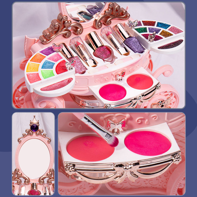 Thumbnail: Girl Makeup Toy Simulation Cosmetics Set Baby Pretend Play Nail Polish Lipstick