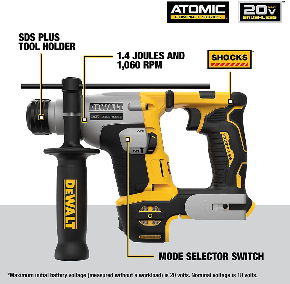 Thumbnail: DEWALT DCH172 Hammer Bohrer 20V MAX Cordless Elektrische Hammer Wiederaufladbar