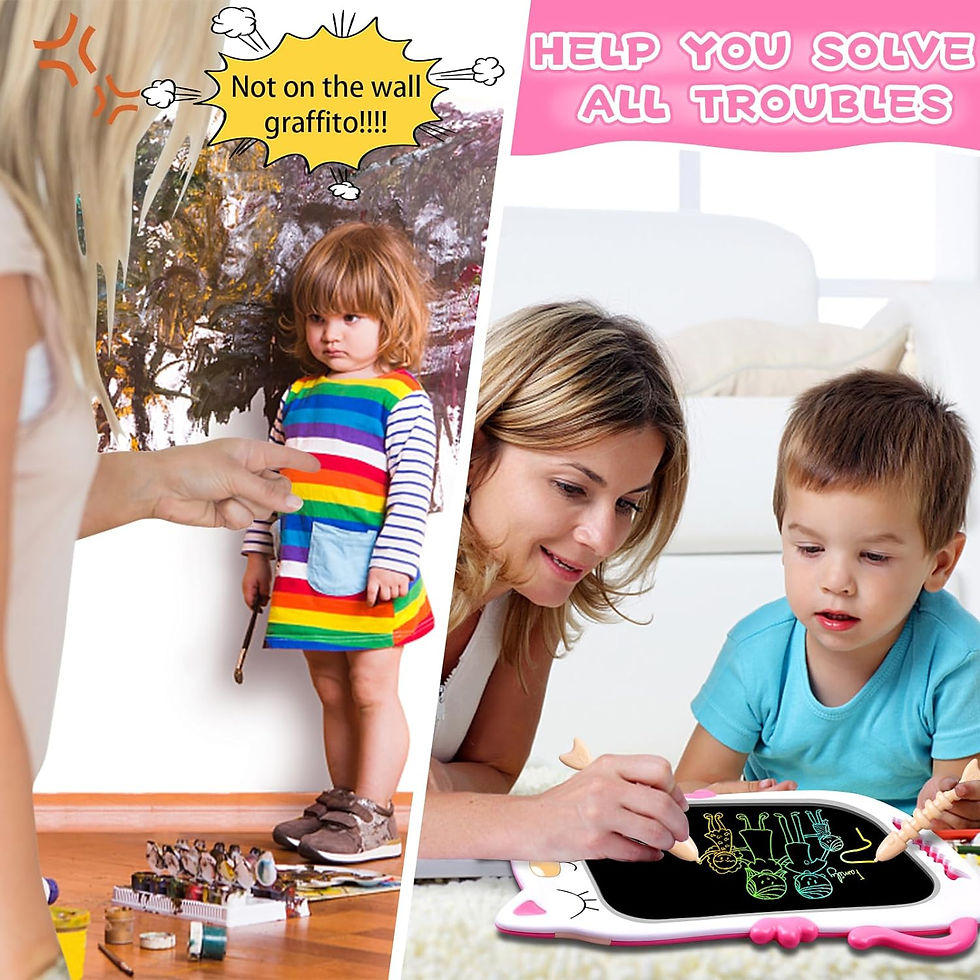 Thumbnail: GJZZ Drawing Doodle Board Toys for 3 4 5 6 7 Year Old Girls Boys Gifts, LCD Wri